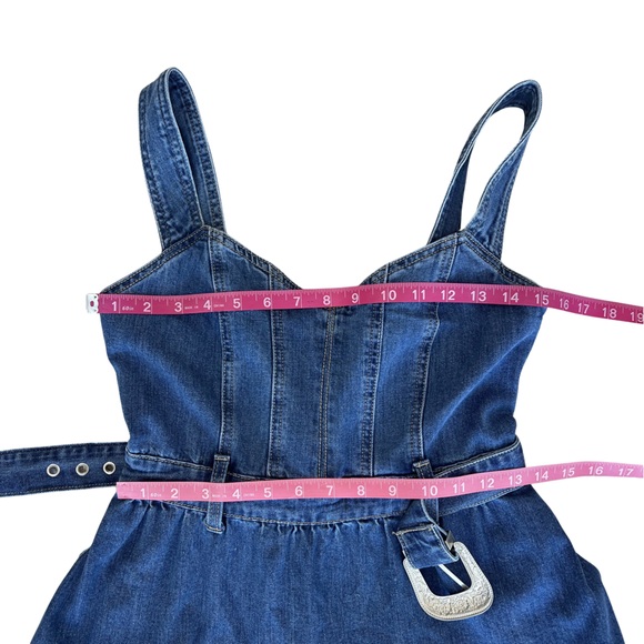 Forte Tiered Denim Western Maxi Dress - Picture 12 of 14